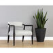 Keagan Saloon Light Grey Leather Lounge Chair